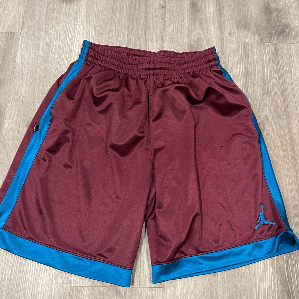 Nike x Jordan Brand Atheltic shorts Size Large (burgundy & blue)